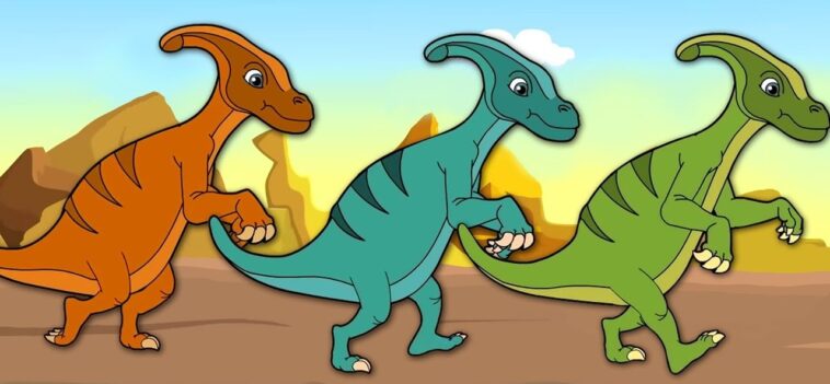 dinosaurs running